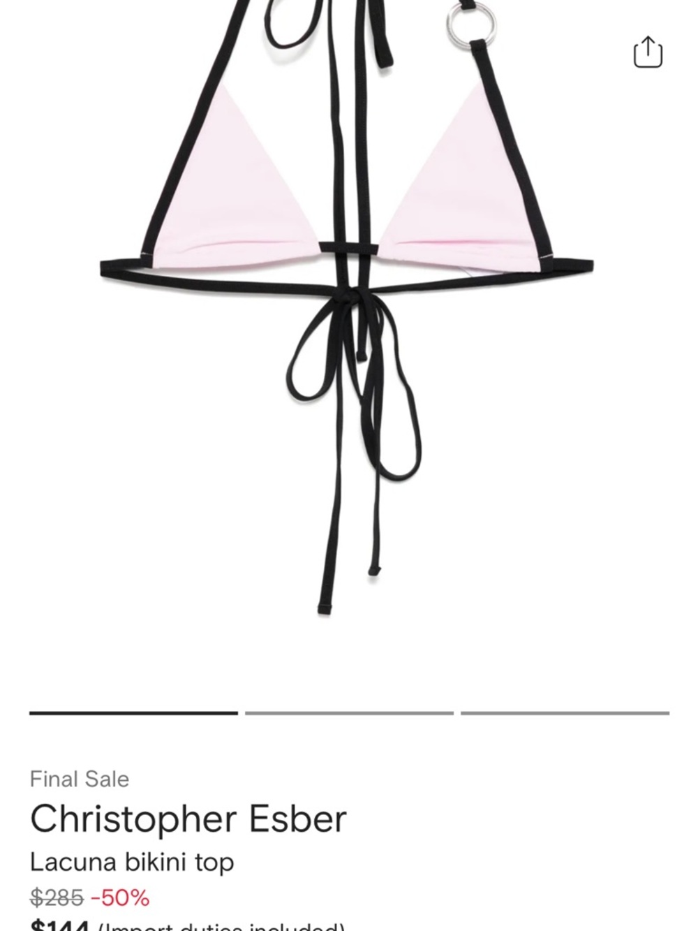 Christopher Esber Lacuna Bikini Set XXS